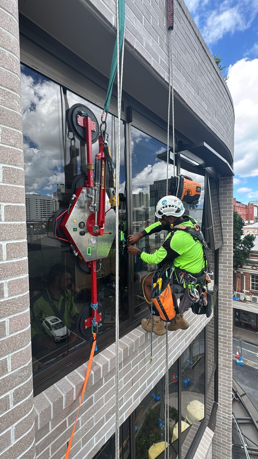 Glazing Replacement — Rope Access — Sydney, NSW