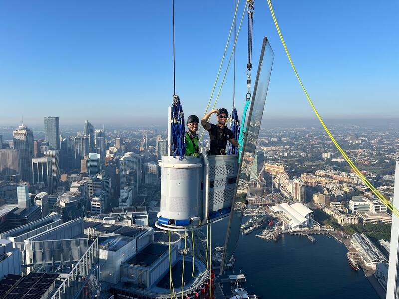 High-Rise Glass Panel Installation — Sydney CBD, NSW