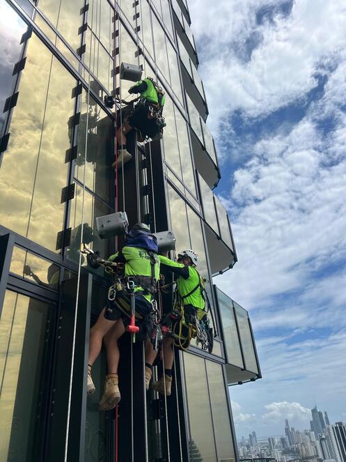 Façade Remediation — rope access façade project in Gold Coast